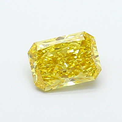 1.10 carat fancy intense yellow radiant lab grown diamond VVS2 clarity