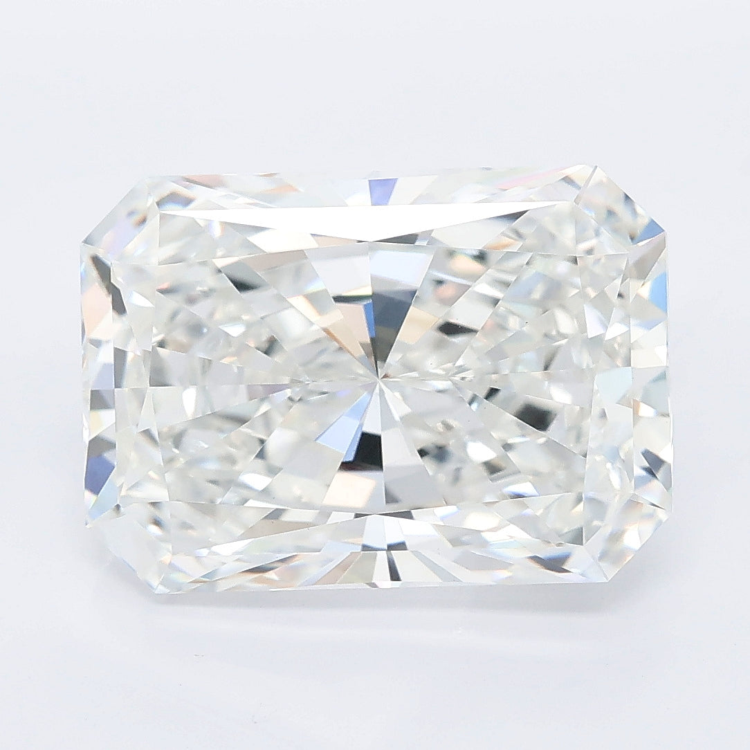 7.07 carat radiant lab grown diamond E color VVS2 clarity
