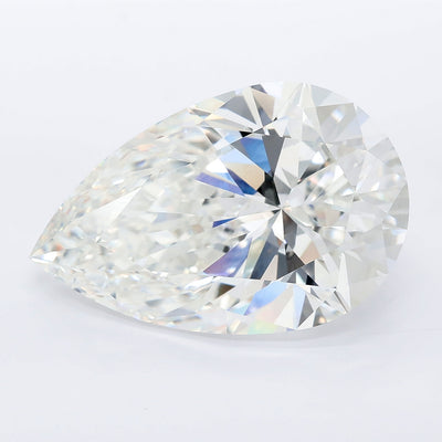 12.04 carat pear lab grown diamond F color VS1 clarity