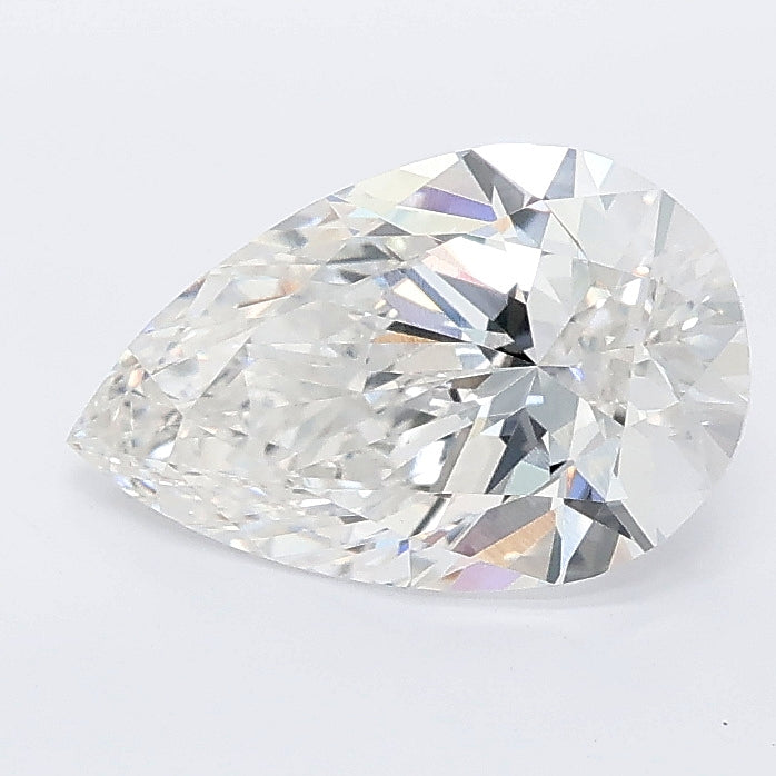 1.53 carat pear lab grown diamond E color VVS2 clarity