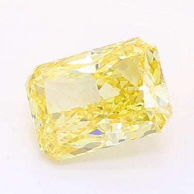 1.06 carat fancy intense yellow radiant lab grown diamond VVS2 clarity