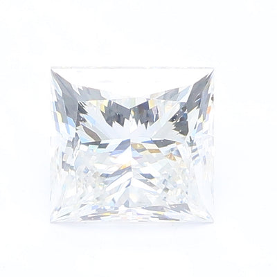 1.00 carat princess lab grown diamond E color VVS2 clarity