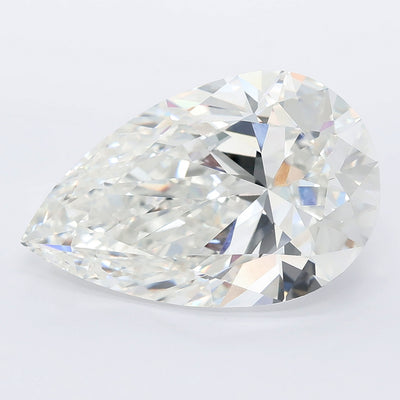 7.05 carat pear lab grown diamond F color VVS2 clarity