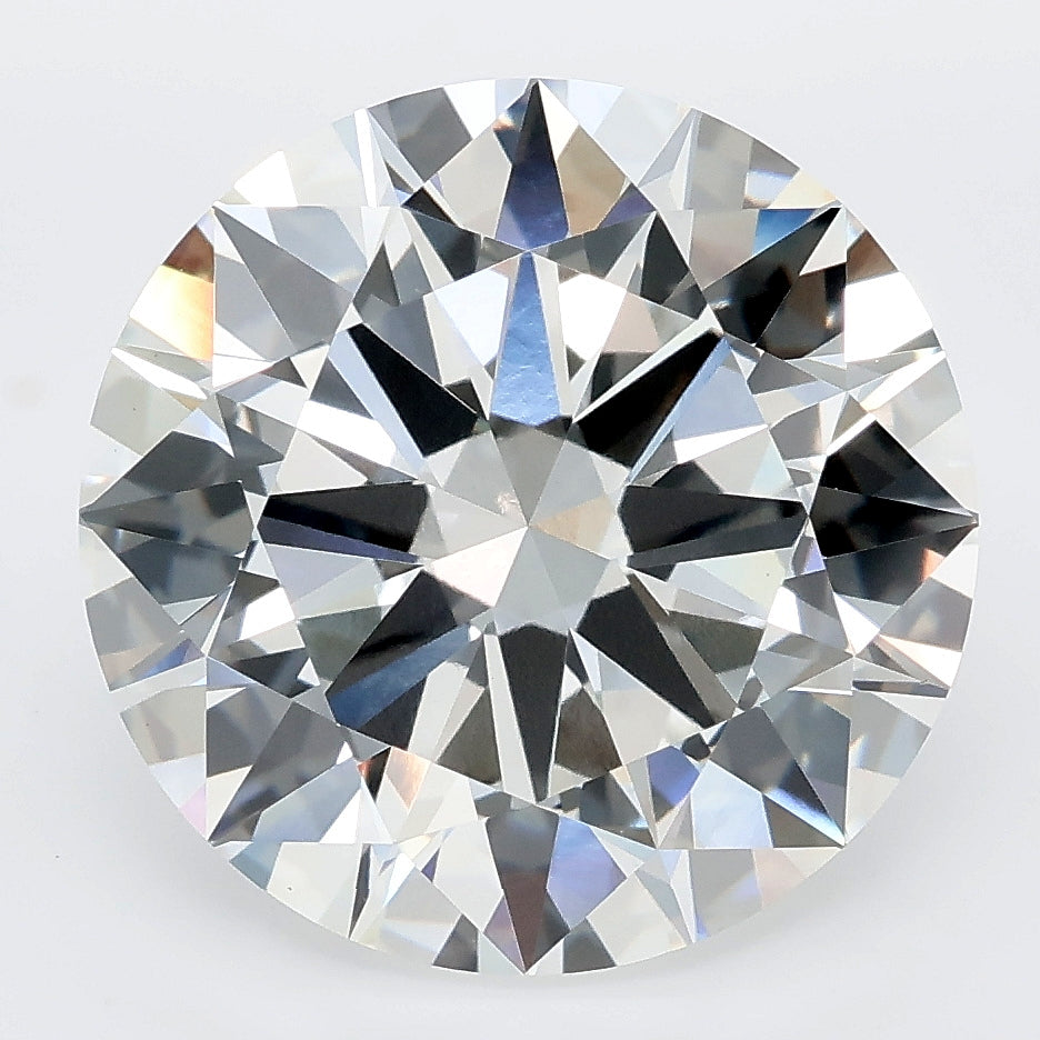 8.09 carat round lab grown diamond F color VS1 clarity