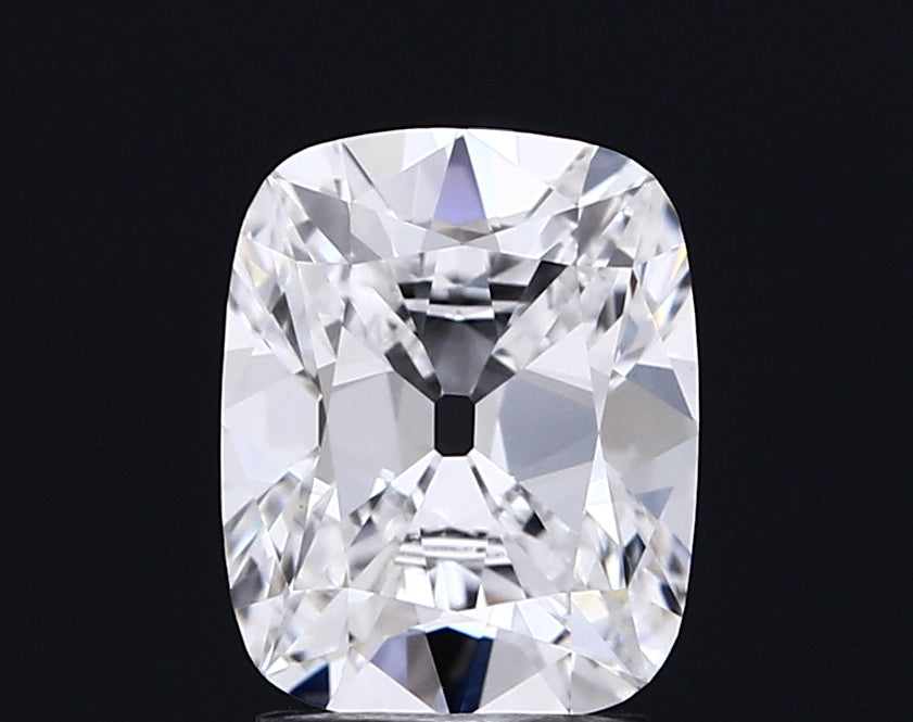 2.03 carat old mine cushion lab grown diamond D color VVS2 clarity