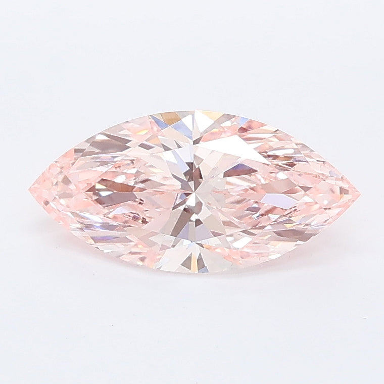 1.02 carat fancy intense pink marquise lab grown diamond VS1 clarity