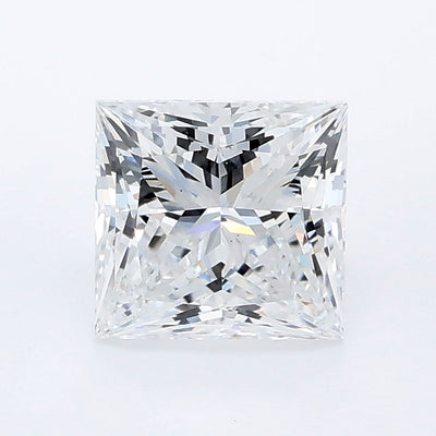 1.42 carat princess lab grown diamond D color VS1 clarity