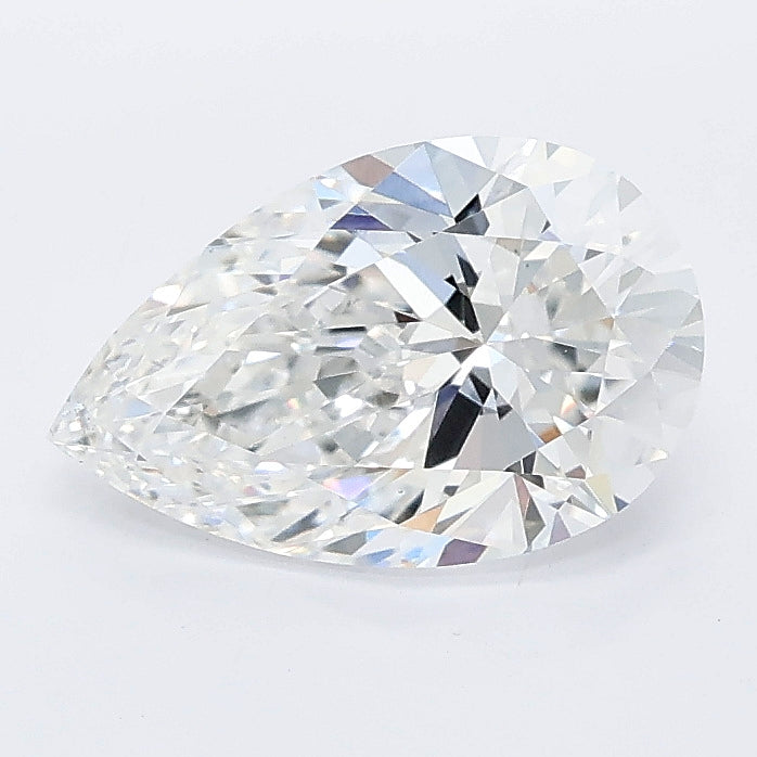 1.51 carat pear lab grown diamond E color VS1 clarity