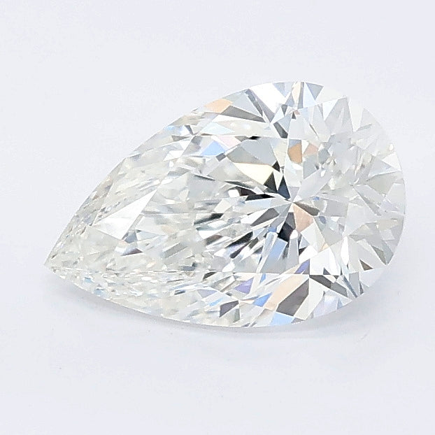 1.03 carat pear lab grown diamond E color VVS2 clarity
