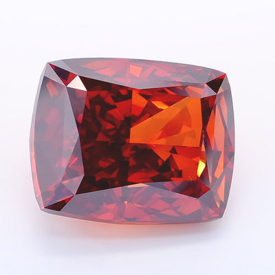 11.20 carat fancy deep orangy brown cushion lab grown diamond VVS2 clarity