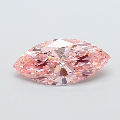 2.04 carat fancy vivid pink marquise lab grown diamond VS1 clarity