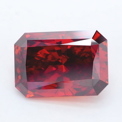 7.53 carat fancy deep orangy brown radiant lab grown diamond VVS2 clarity