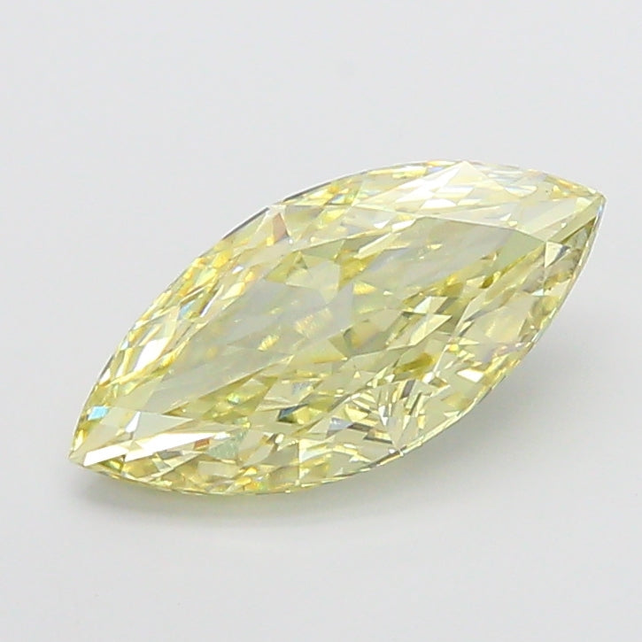 4.00 carat fancy light yellow marquise lab grown diamond VS1 clarity
