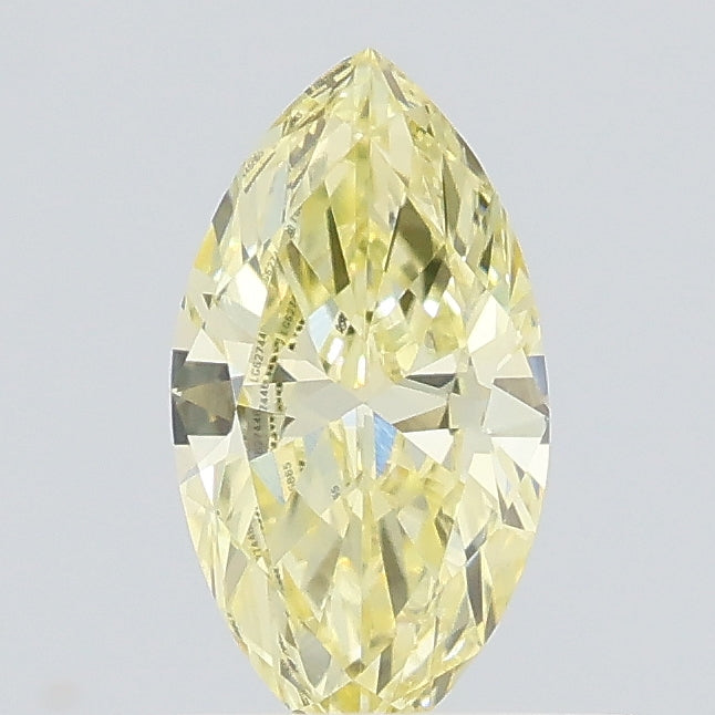 0.35 carat fancy yellow marquise lab grown diamond VS1 clarity