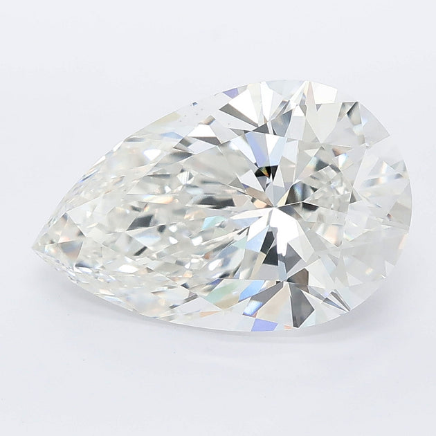 4.06 carat pear lab grown diamond F color VS1 clarity