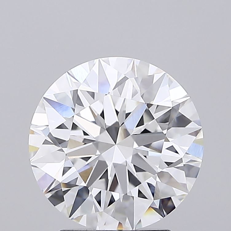 2.83 carat round lab grown diamond E color VVS2 clarity