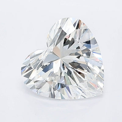 1.09 carat heart lab grown diamond E color VS2 clarity