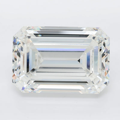 17.03 carat emerald lab grown diamond F color VVS2 clarity