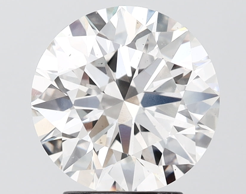 3.01 carat round lab grown diamond H color VS2 clarity
