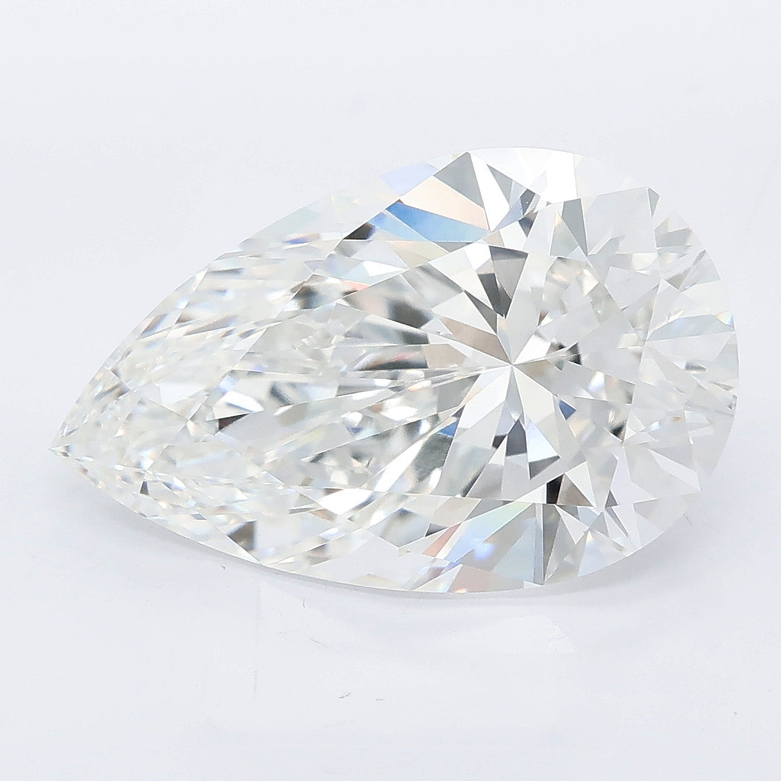 6.09 carat pear lab grown diamond E color VVS2 clarity