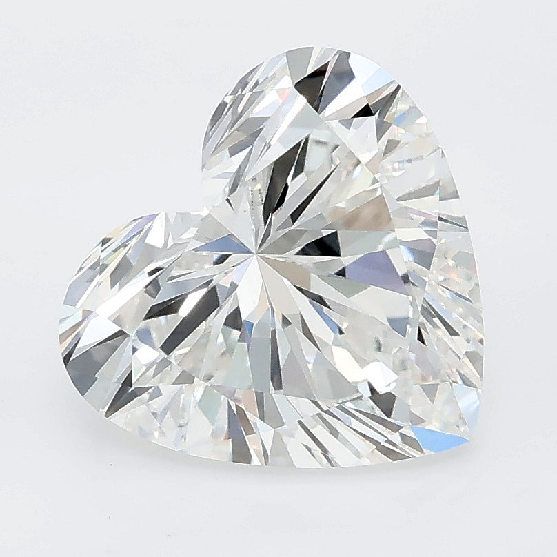 3.50 carat heart lab grown diamond E color VVS2 clarity