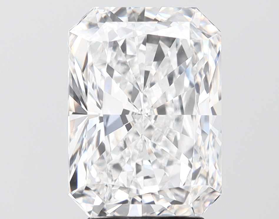 4.01 carat radiant lab grown diamond D color VVS2 clarity