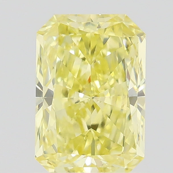 0.57 carat fancy intense yellow radiant lab grown diamond VVS2 clarity