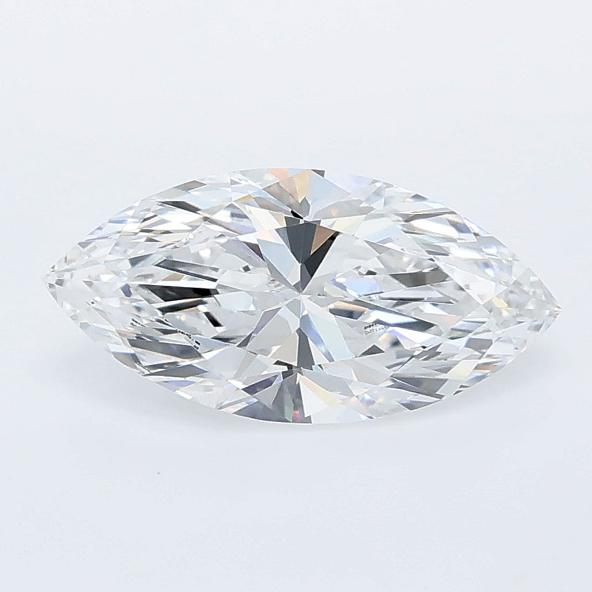 1.53 carat marquise lab grown diamond D color VVS2 clarity