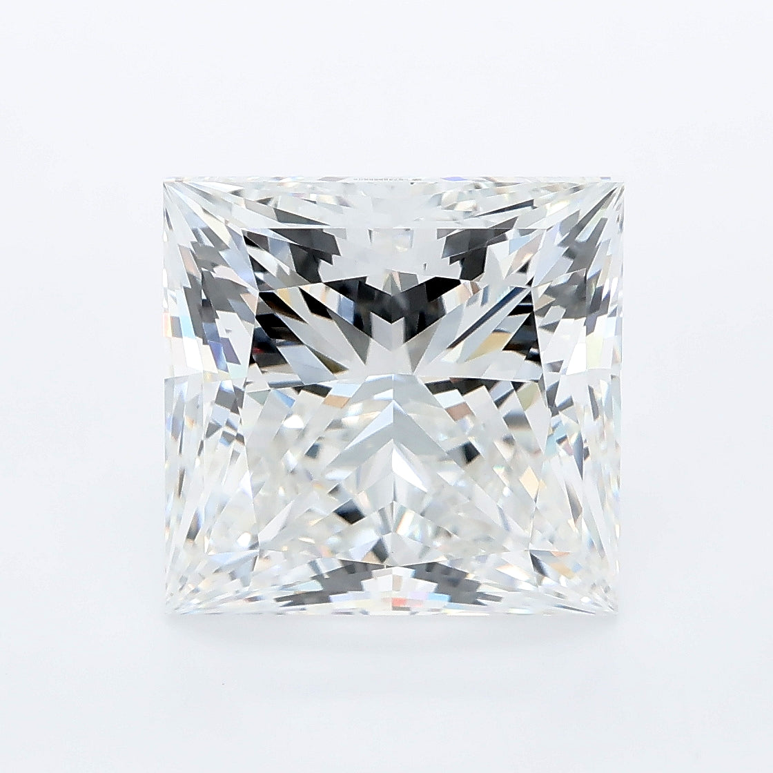 7.02 carat princess lab grown diamond F color VVS2 clarity