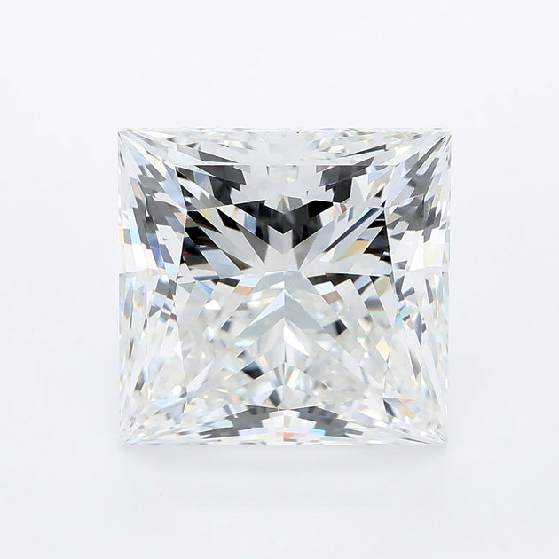 7.02 carat princess lab grown diamond F color VVS2 clarity