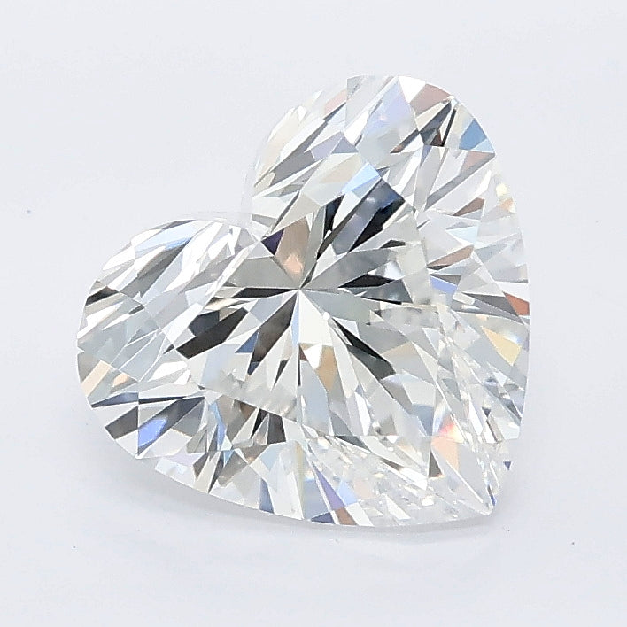 2.08 carat heart lab grown diamond E color VVS2 clarity