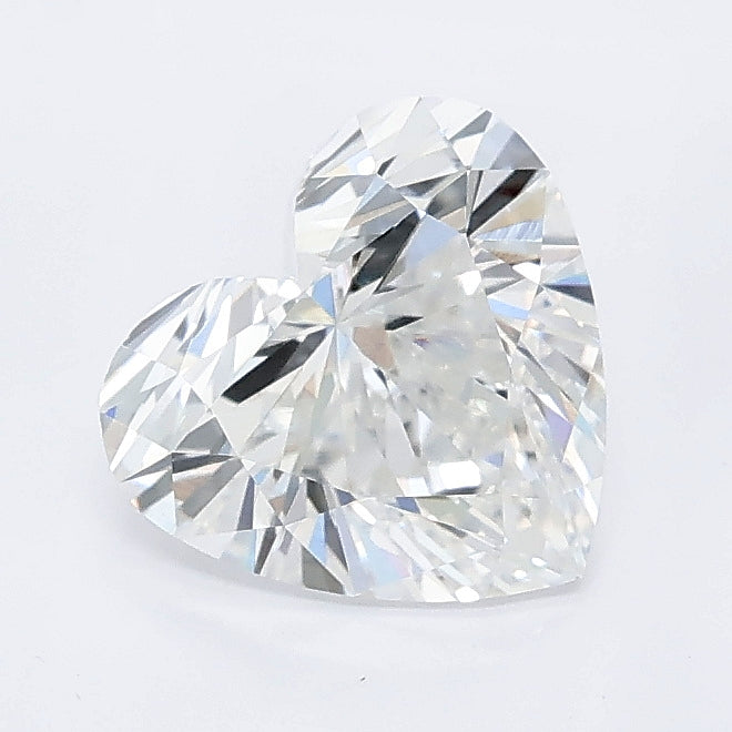 1.52 carat heart lab grown diamond E color VVS2 clarity