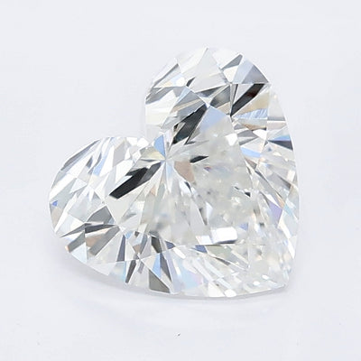 1.52 carat heart lab grown diamond E color VVS2 clarity