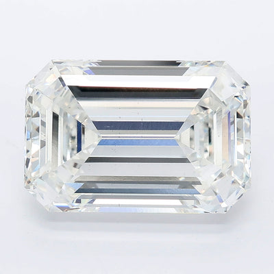 8.07 carat emerald lab grown diamond F color VS1 clarity
