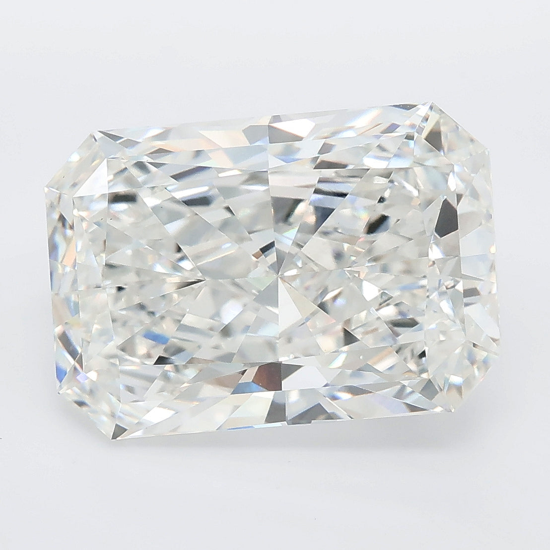 8.02 carat radiant lab grown diamond F color VVS2 clarity