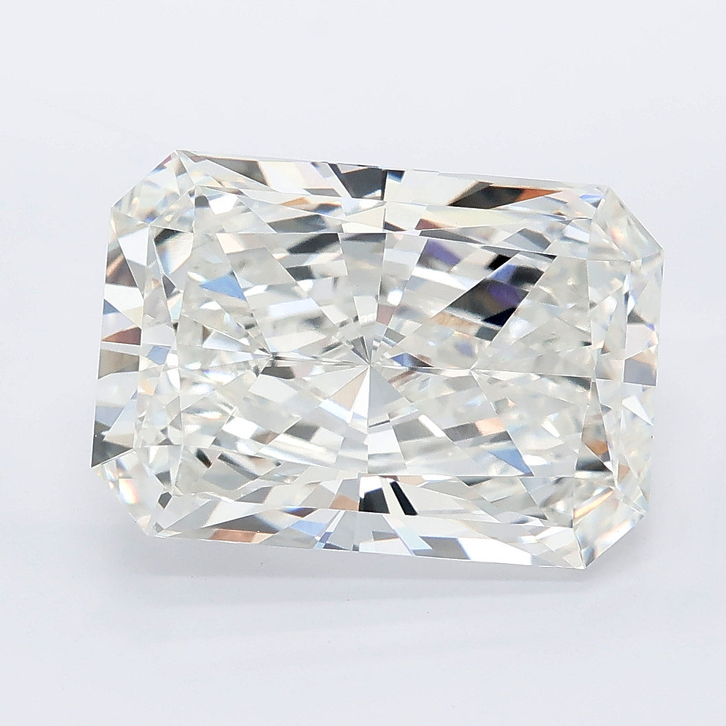 6.09 carat radiant lab grown diamond F color VVS2 clarity