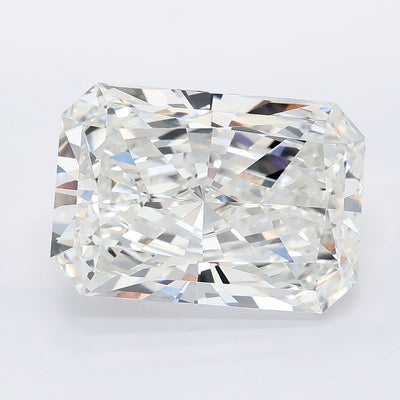 6.09 carat radiant lab grown diamond F color VVS2 clarity