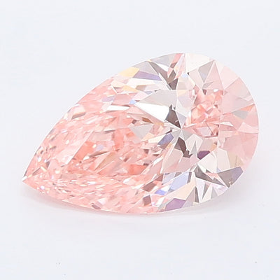 1.03 carat fancy vivid pink pear lab grown diamond VS1 clarity