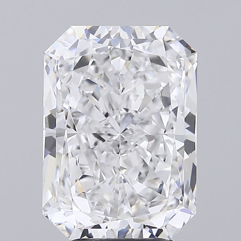 4.51 carat radiant lab grown diamond D color VS1 clarity