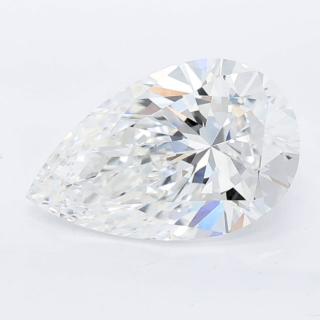 2.50 carat pear lab grown diamond E color VVS2 clarity