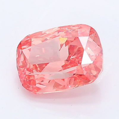 1.03 carat fancy vivid pink cushion lab grown diamond VVS2 clarity