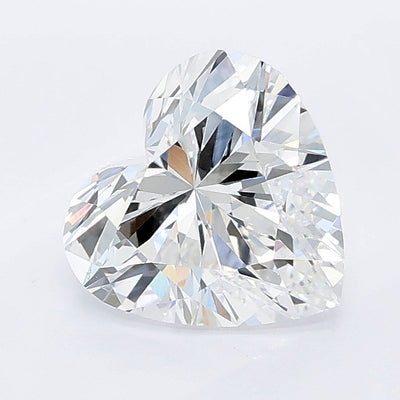 1.59 carat heart lab grown diamond E color VVS2 clarity