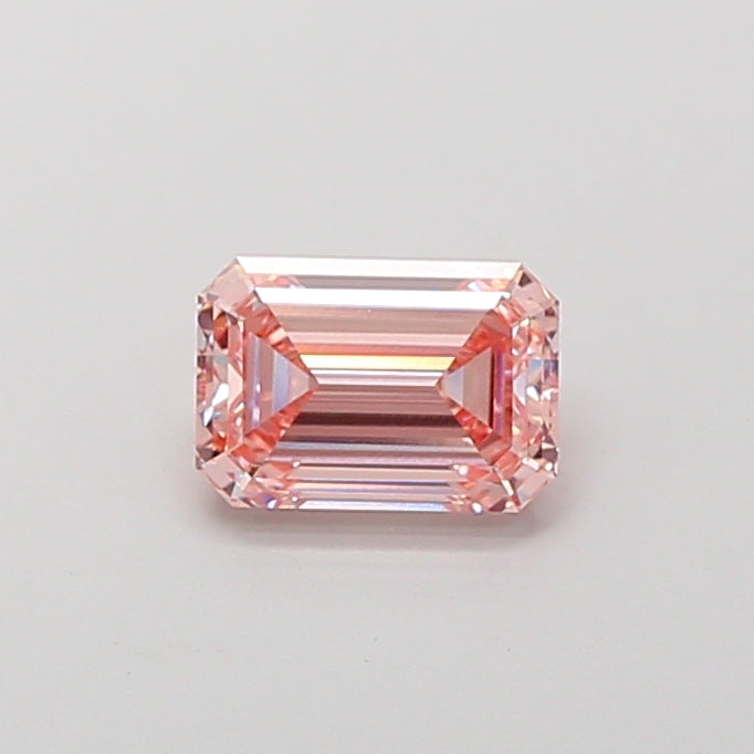 1.52 carat fancy intense pink emerald lab grown diamond VVS2 clarity