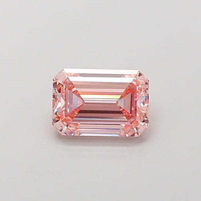 1.52 carat fancy intense pink emerald lab grown diamond VVS2 clarity