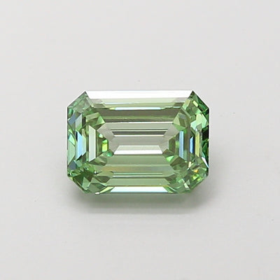 1.04 carat fancy vivid green emerald lab grown diamond VS1 clarity