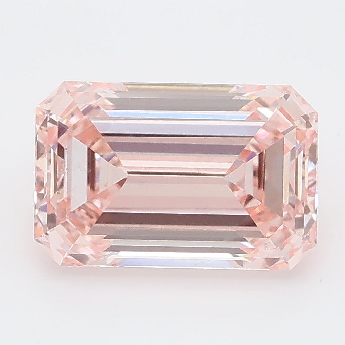 2.17 carat fancy vivid pink emerald lab grown diamond VS1 clarity