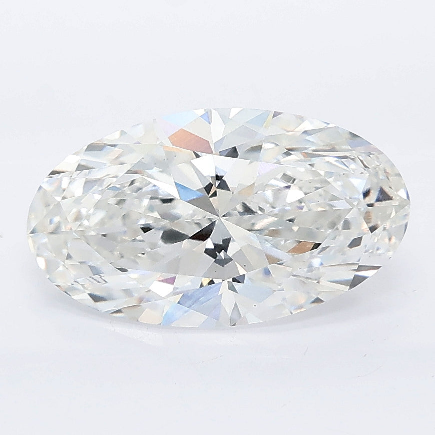 2.59 carat moval lab grown diamond E color VS1 clarity