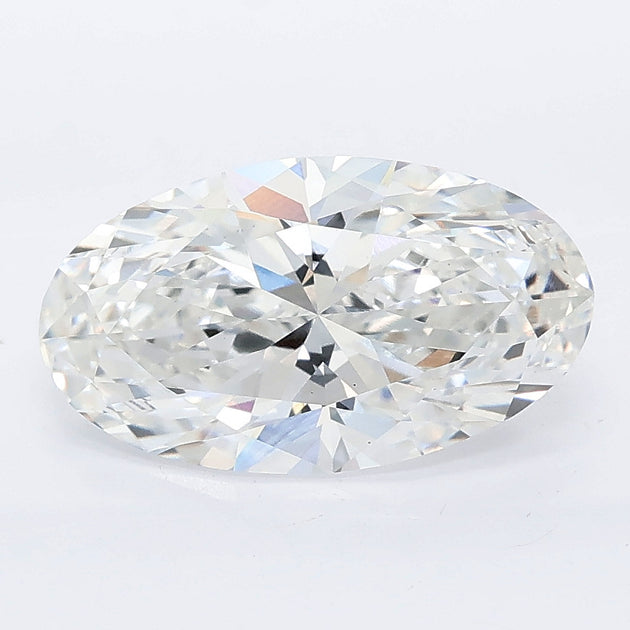 2.59 carat moval lab grown diamond E color VS1 clarity