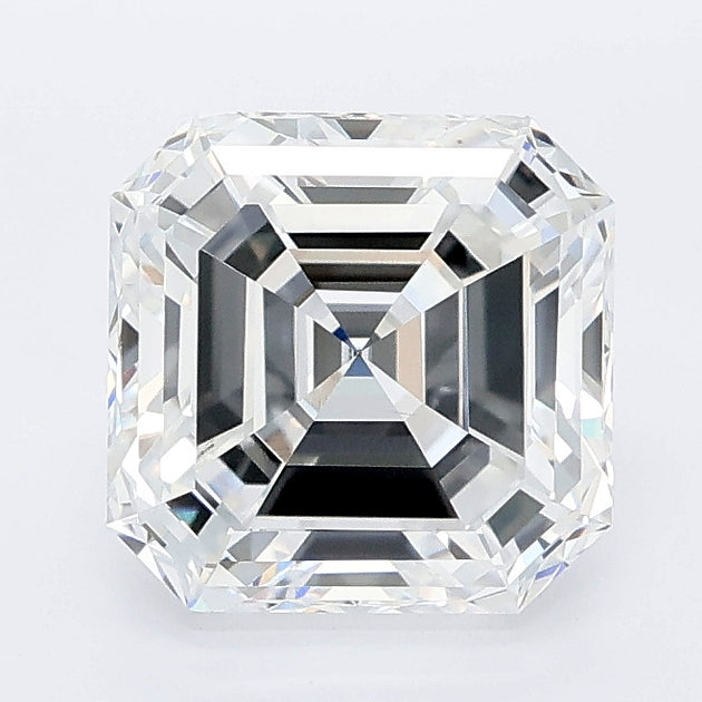 2.54 carat asscher lab grown diamond D color VS1 clarity