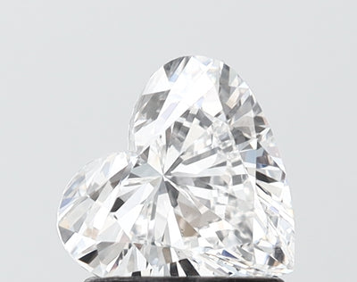 1.02 carat heart lab grown diamond F color VS2 clarity